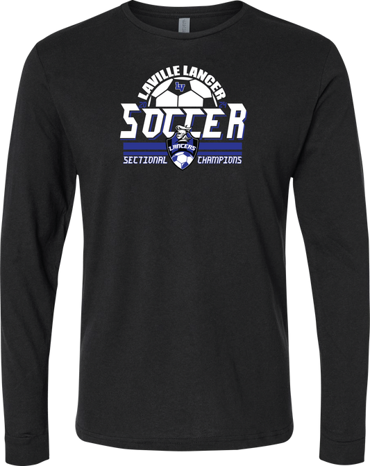 LaVille Girls Soccer Sectional Championship Long Sleeve Tee